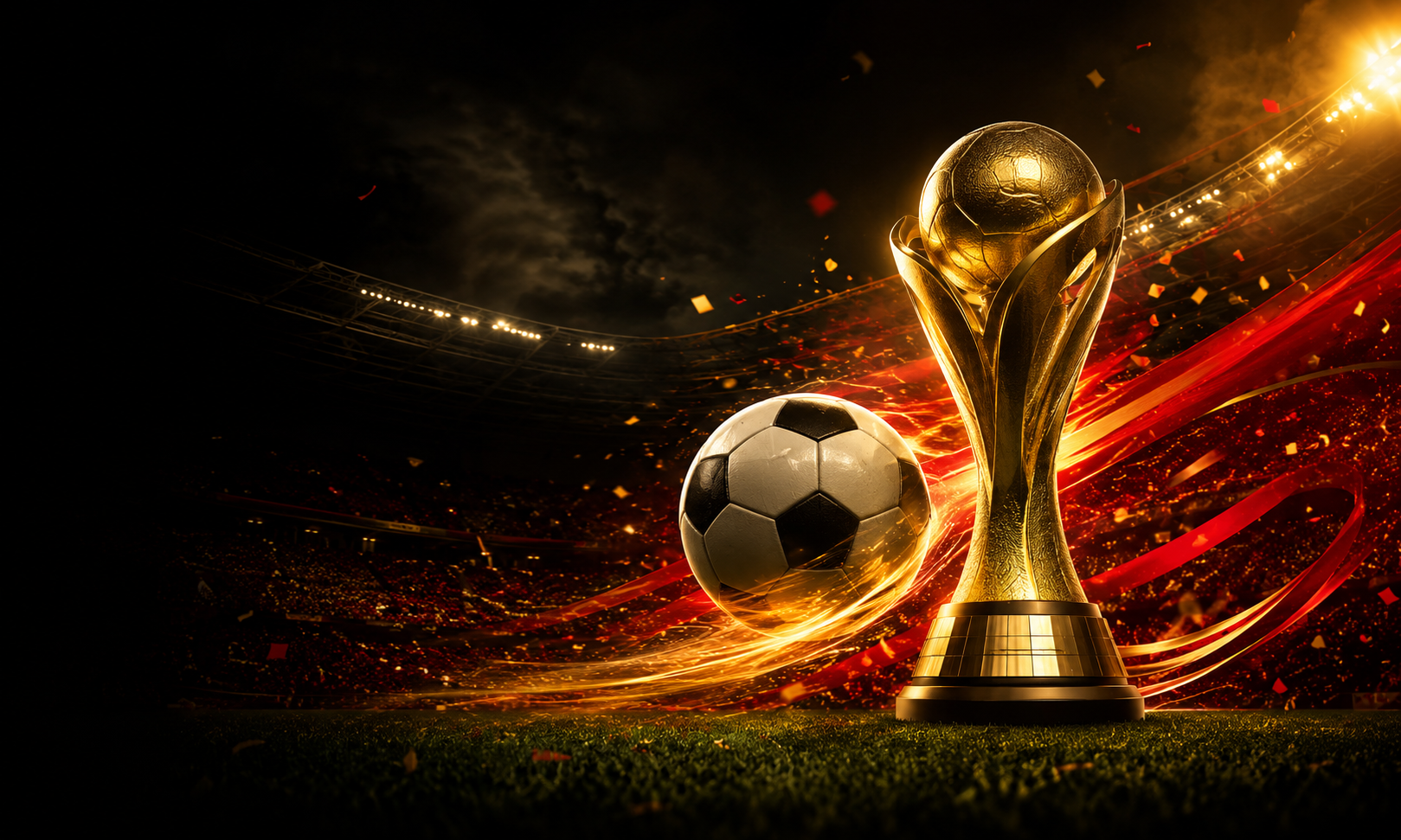 Arte de futebol para a Copa do Mundo